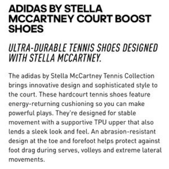 Adidas Parley X Stella McCartney Court Boost Shoe 8 - Picture 11 of 12